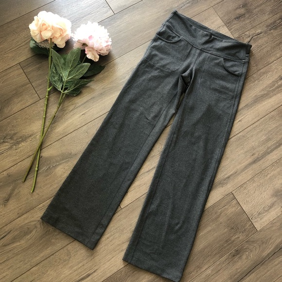 Gray Athleta Tights Pants with Pockets - Picture 2 of 5